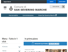 Tablet Screenshot of comune.sanseverinomarche.mc.it